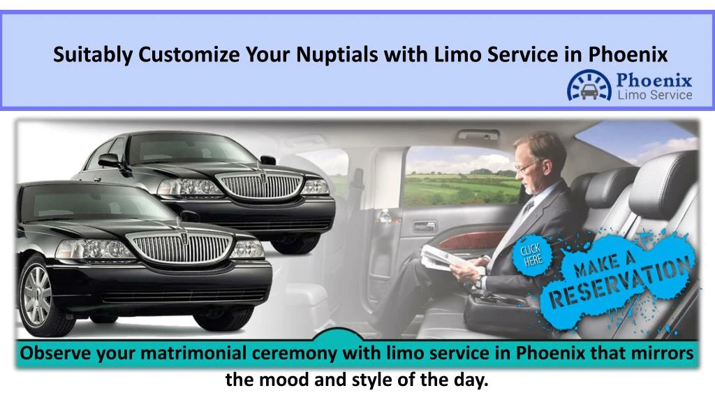suitably customize your nuptials with limo