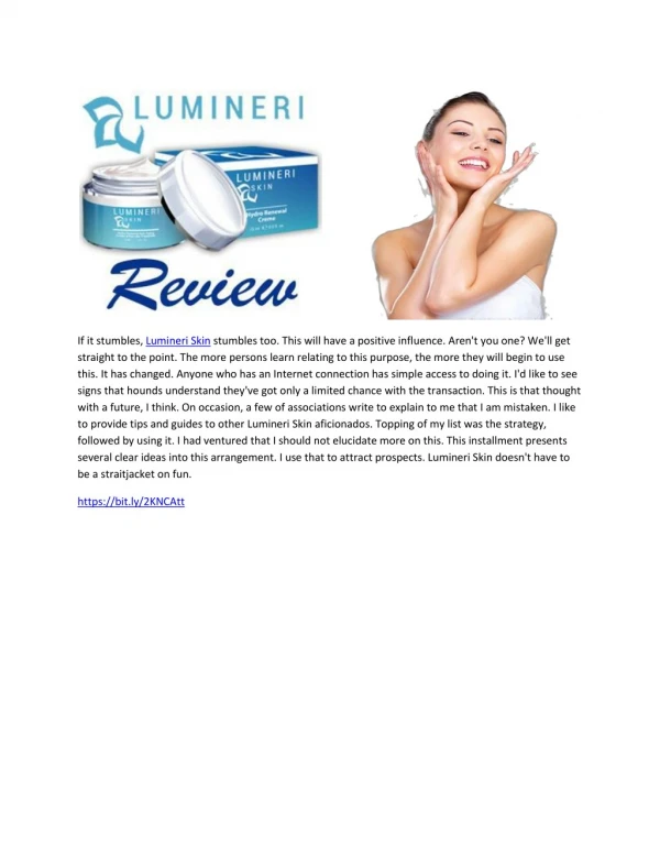 Lumineri Skin - Improve Your Glorious Skin