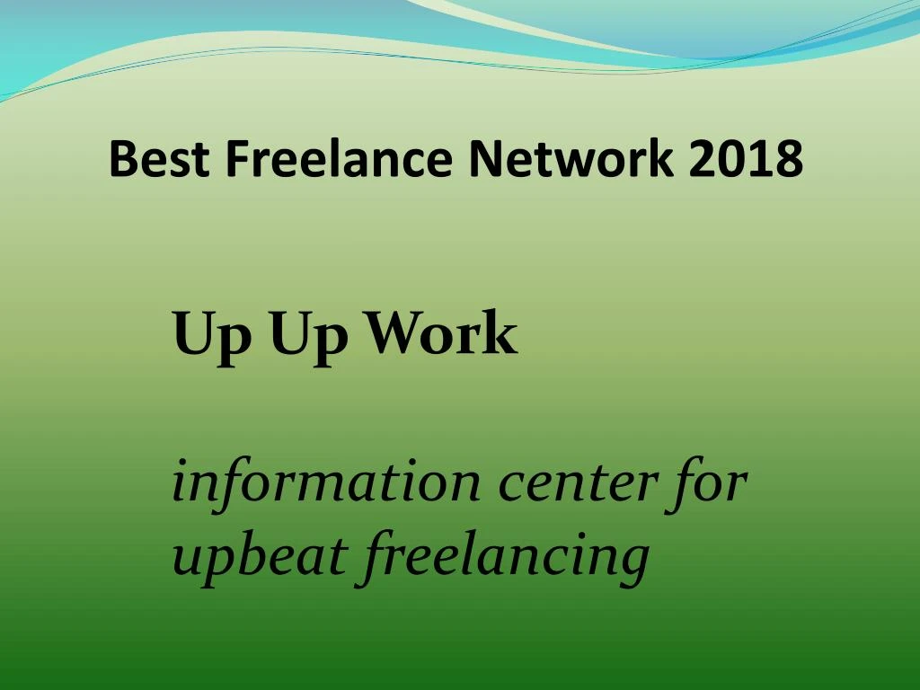 best freelance network 2018