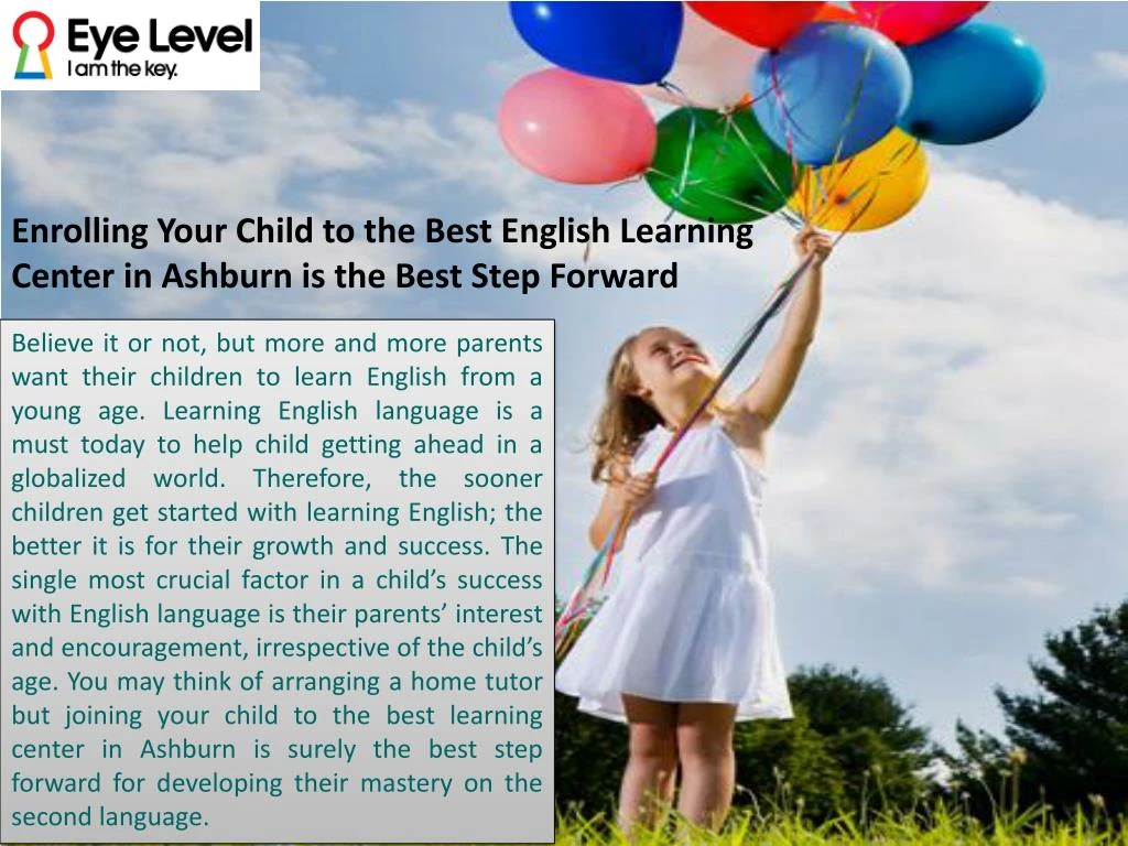 enrolling your child to the best english learning