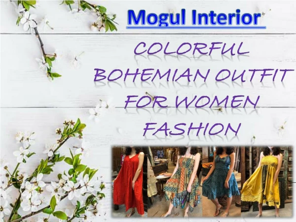 COLORFUL BOHEMIAN OUTFIT FOR WOMEN FASHION