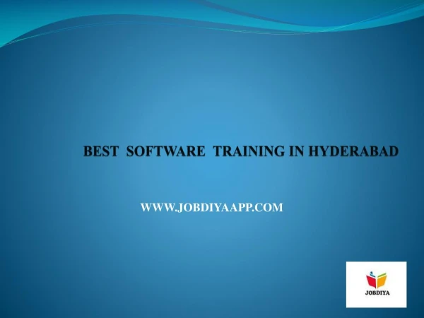 Best software training in Hyderabad _ job diya app.com