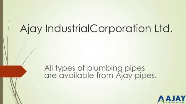 Top CPVC Pipes Manufacturer in India.