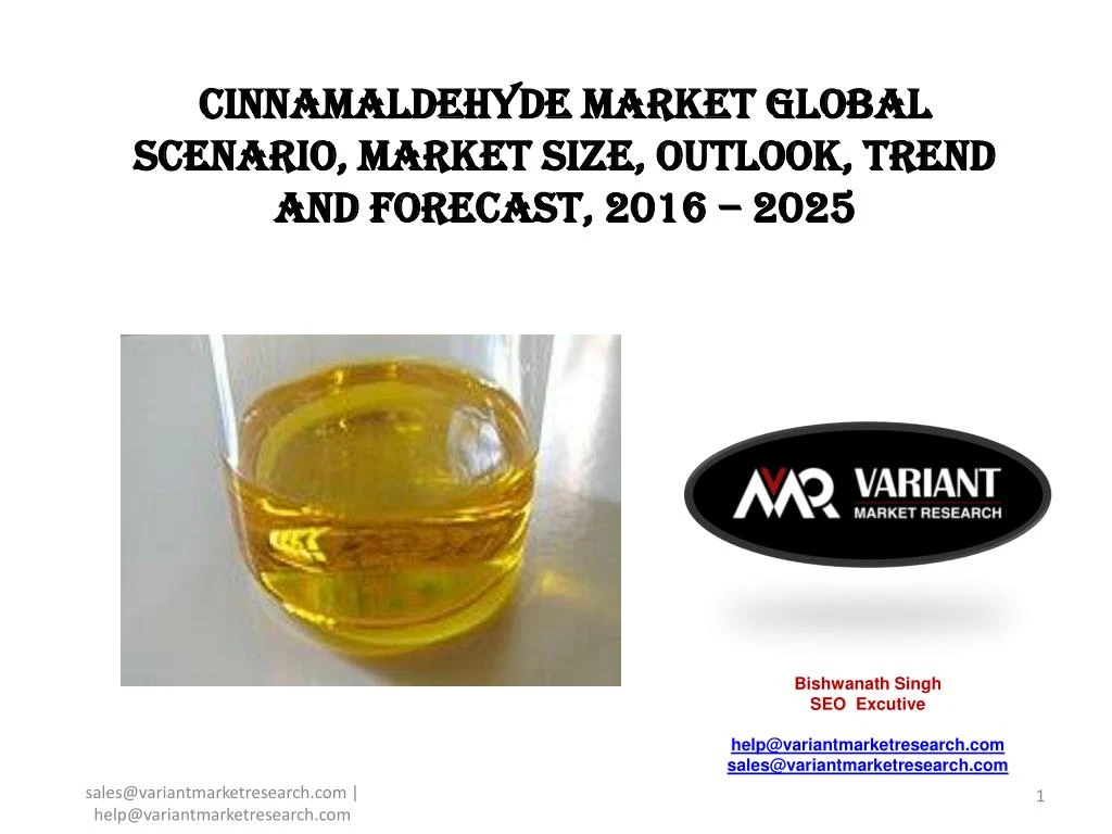 cinnamaldehyde market global scenario market size outlook trend and forecast 2016 2025