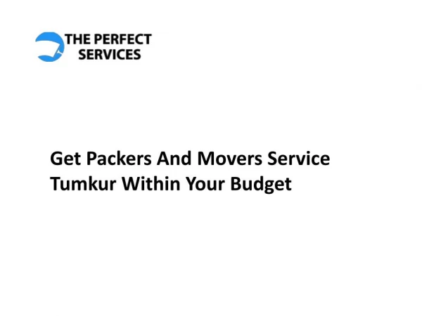 Packers And Movers Service Tumkur