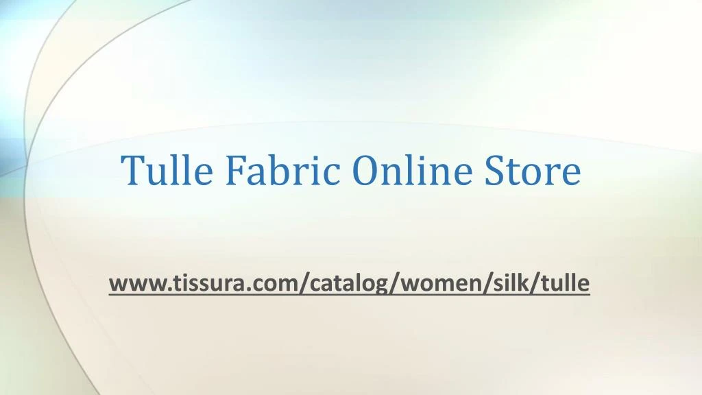 tulle fabric online store