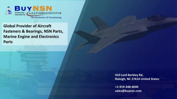 BuyNSN â€“ Leading Aviation, NSN and Marine Parts Distributor