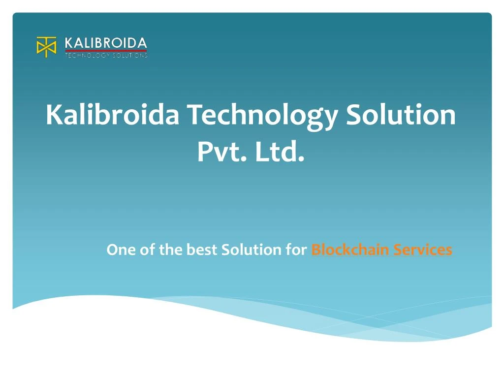 kalibroida technology solution pvt ltd