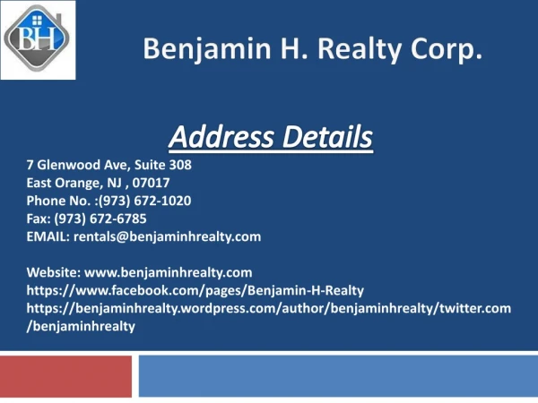 Benjamin H. Realty Corp.