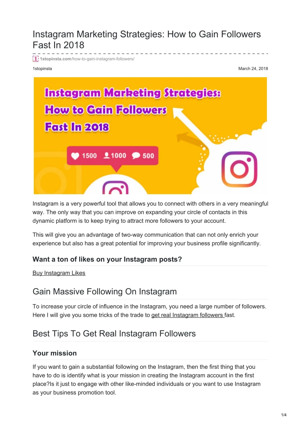 instagram marketing strategies how to gain