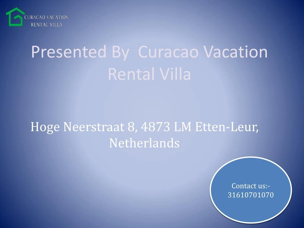 presented by curacao vacation rental villa