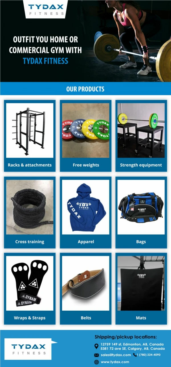 Outfit You Home or Commercial Gym With Tydax Fitness