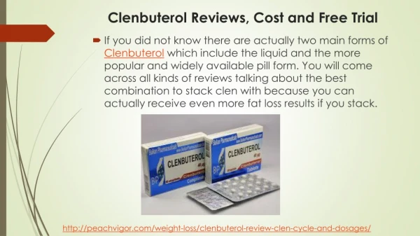 Clenbuterol Reviews, Cost and Free Trial