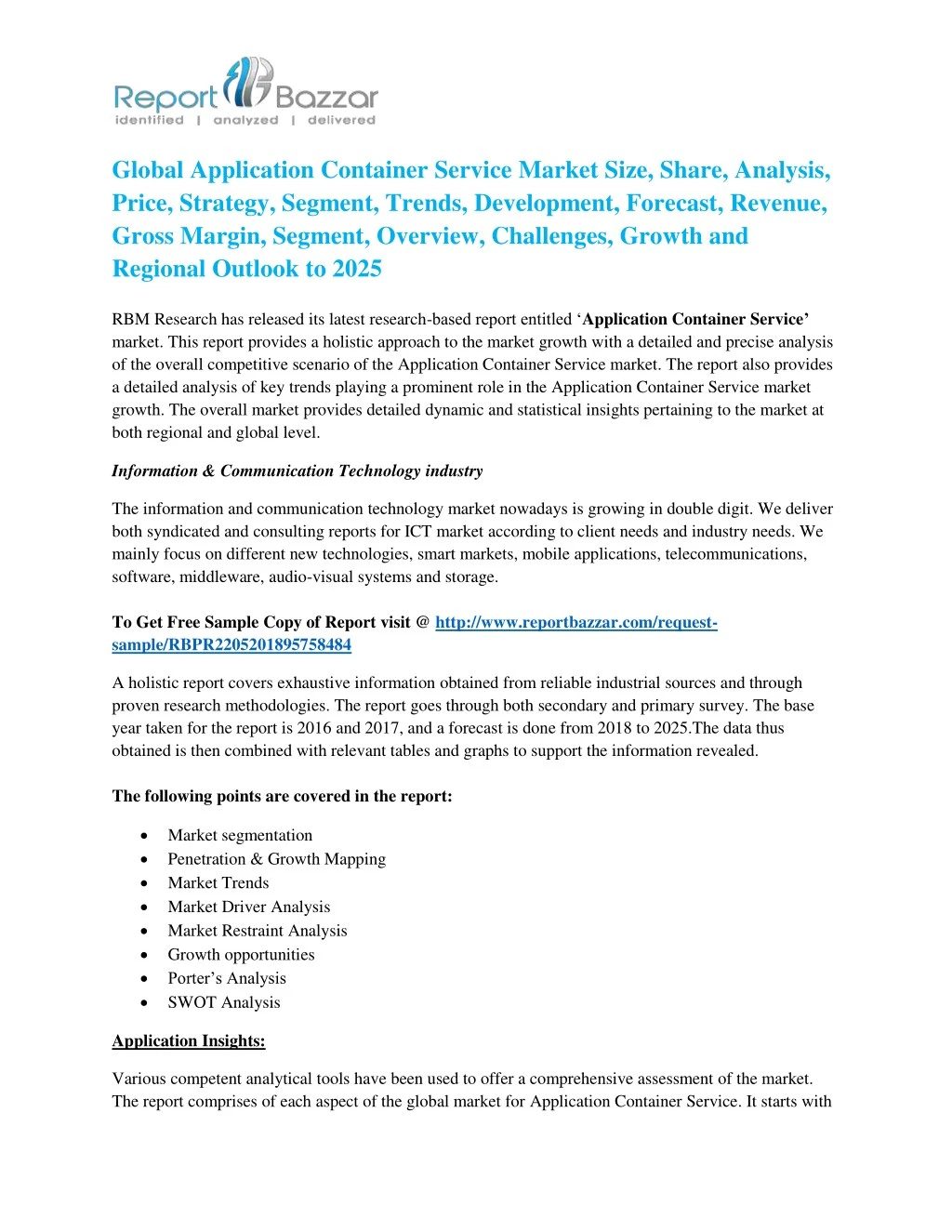 global application container service market size