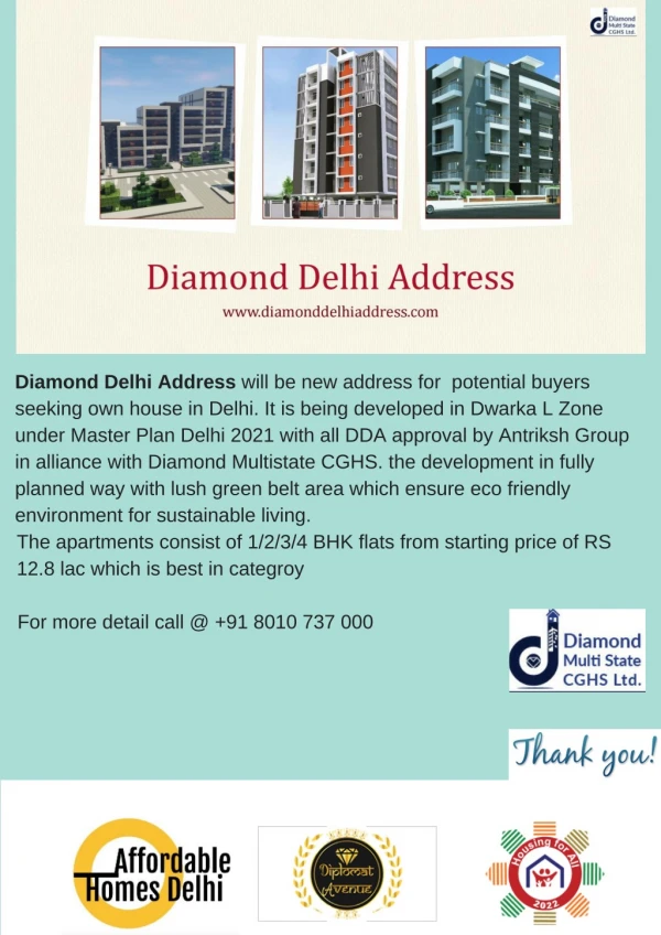 Diamond Delhi Address by Antriksh Group