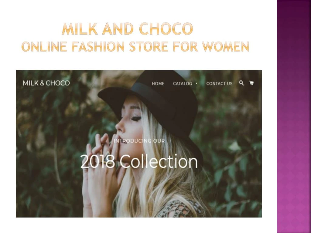 milk and choco online fashion store for women