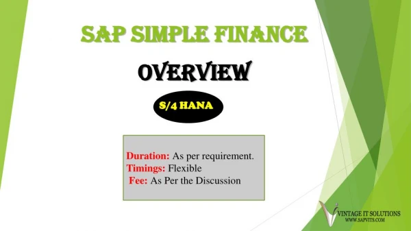 sap simple finance