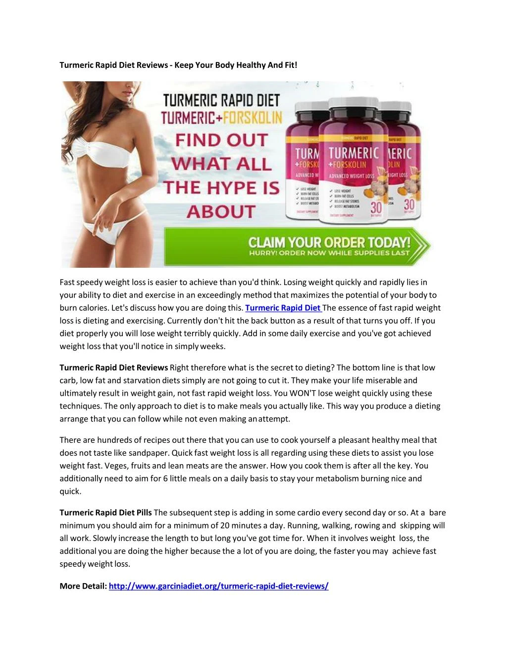 turmeric rapid diet reviews keep your body