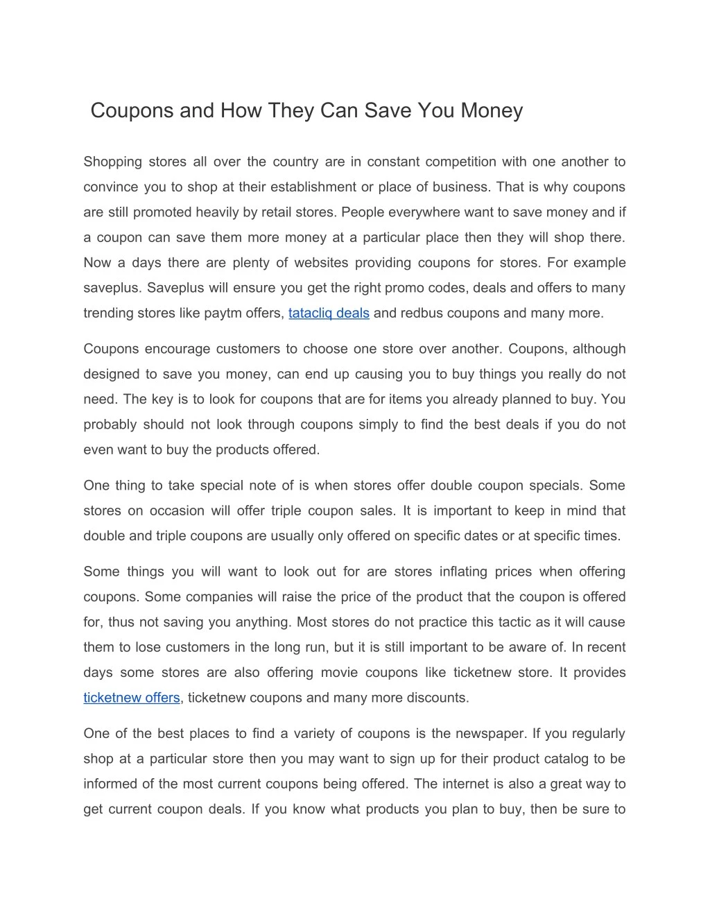 coupons and how they can save you money