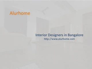 Interior Designers in Bangalore - slide 1
