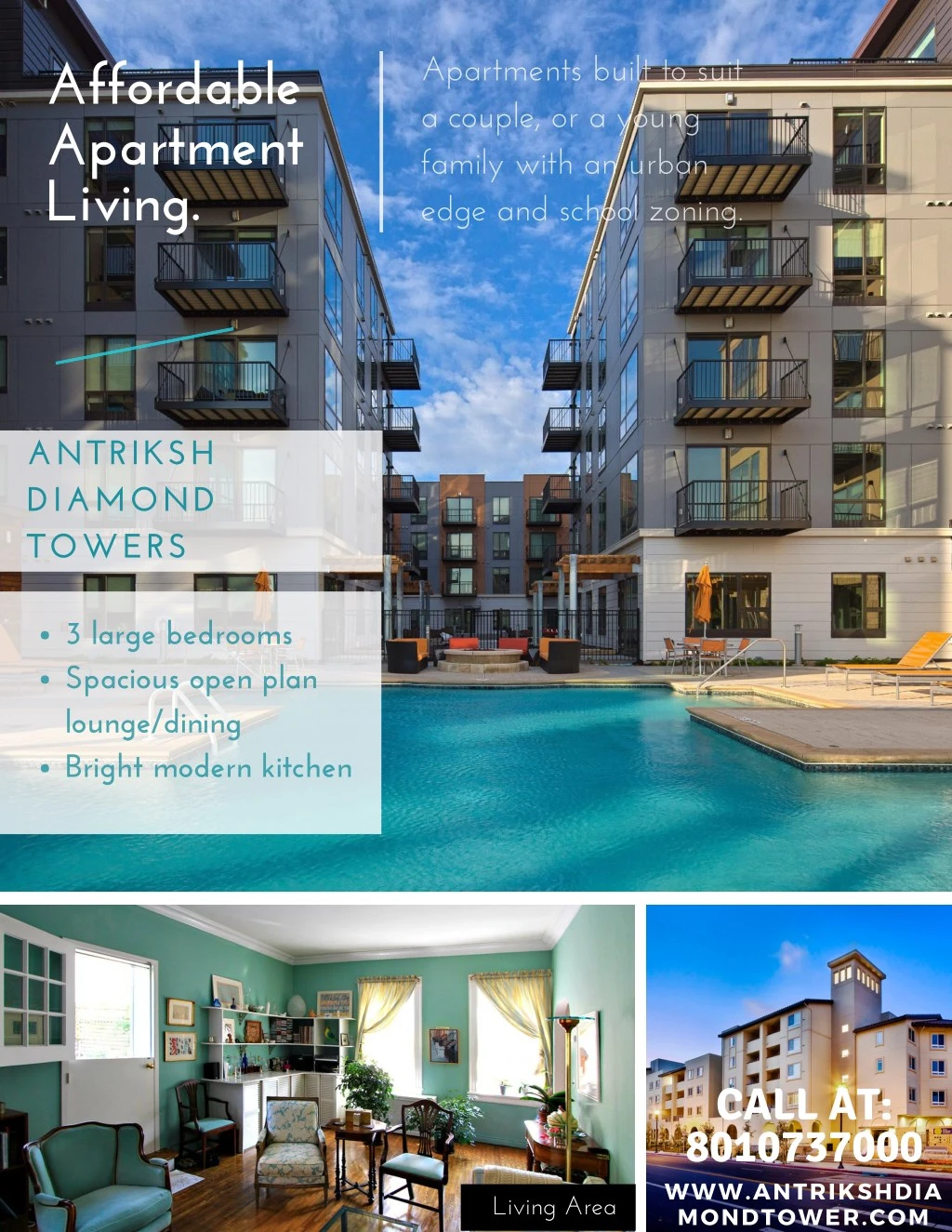 apartments built to suit a couple or a young