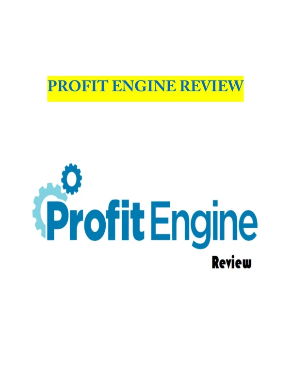 An Affiliate Program Profit Engine You Must Think About
