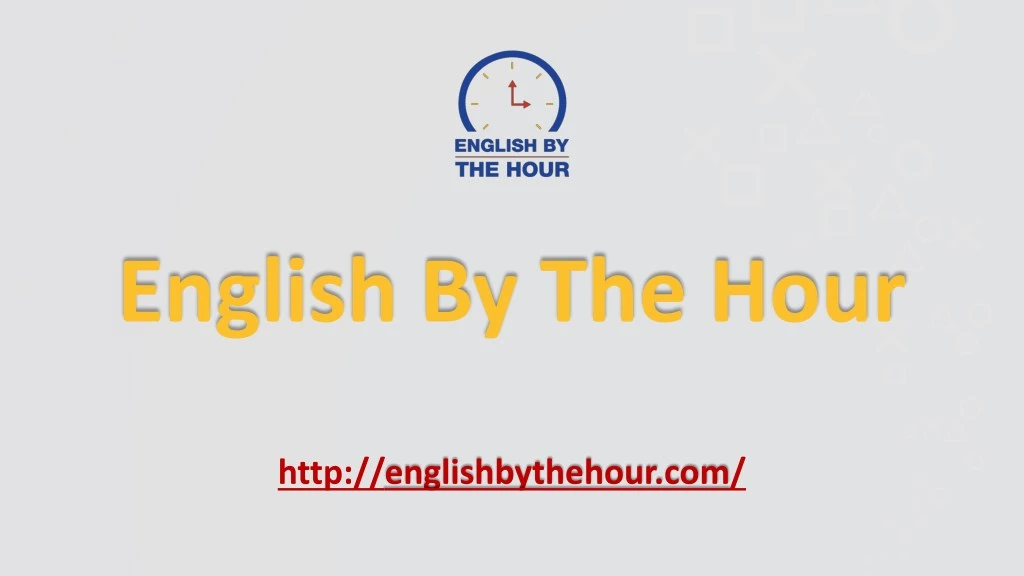 english by the hour