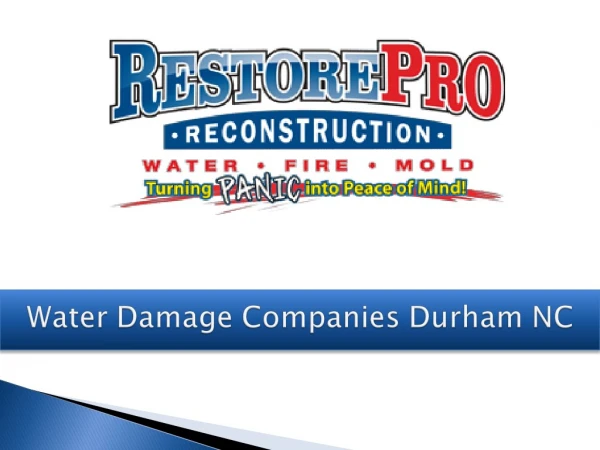Leading Water Damage Companies Durham North Carolina