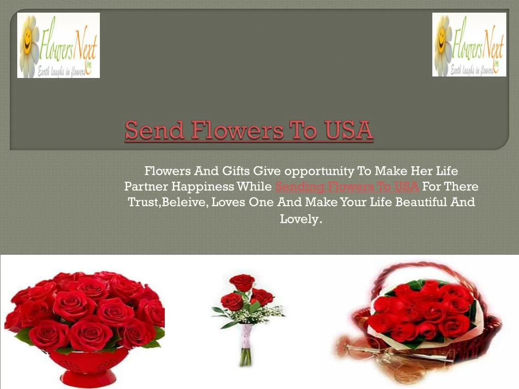 send flowers to usa