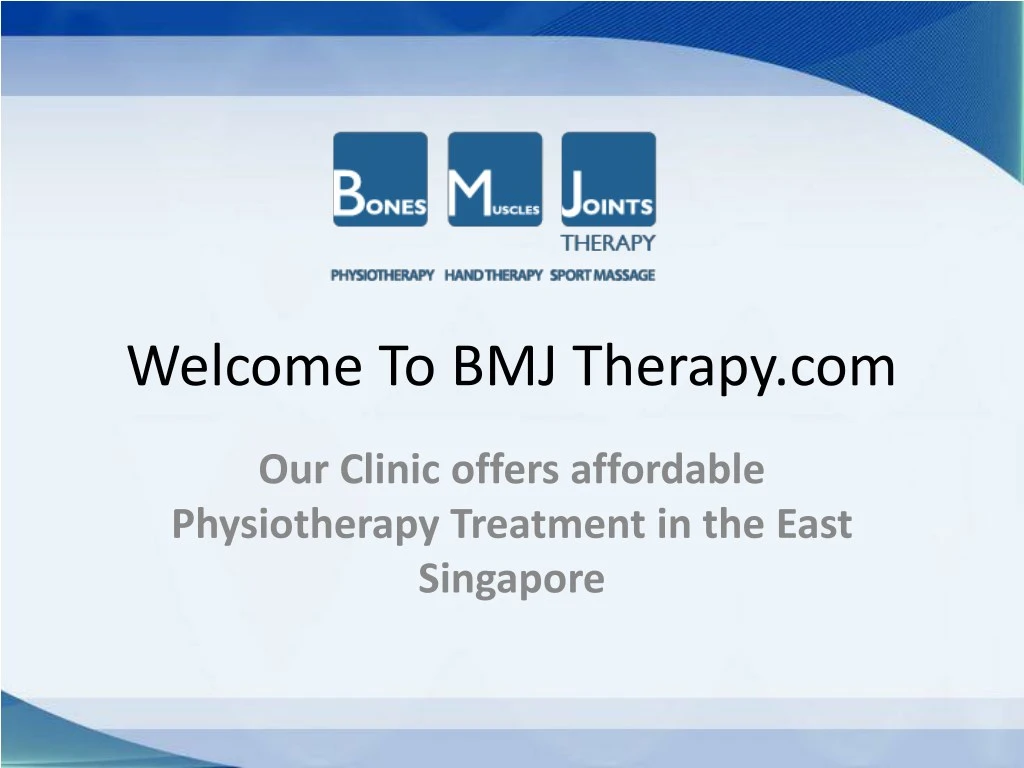 welcome to bmj therapy com