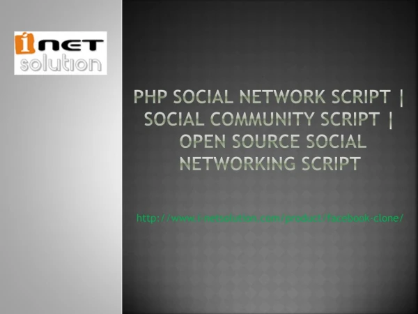 Social community script | Open source social network PHP