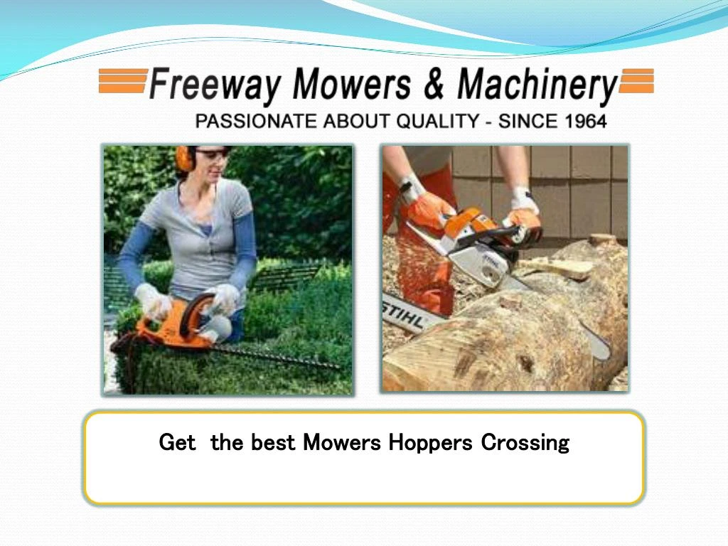 get the best mowers hoppers c rossing