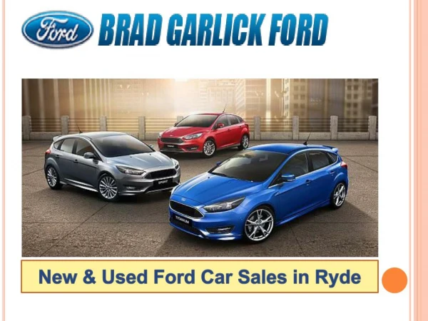 New and Used Ford Car Sales in Ryde