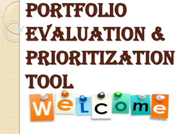 Portfolio Evaluation & Prioritization Tool by Expert Toolkit