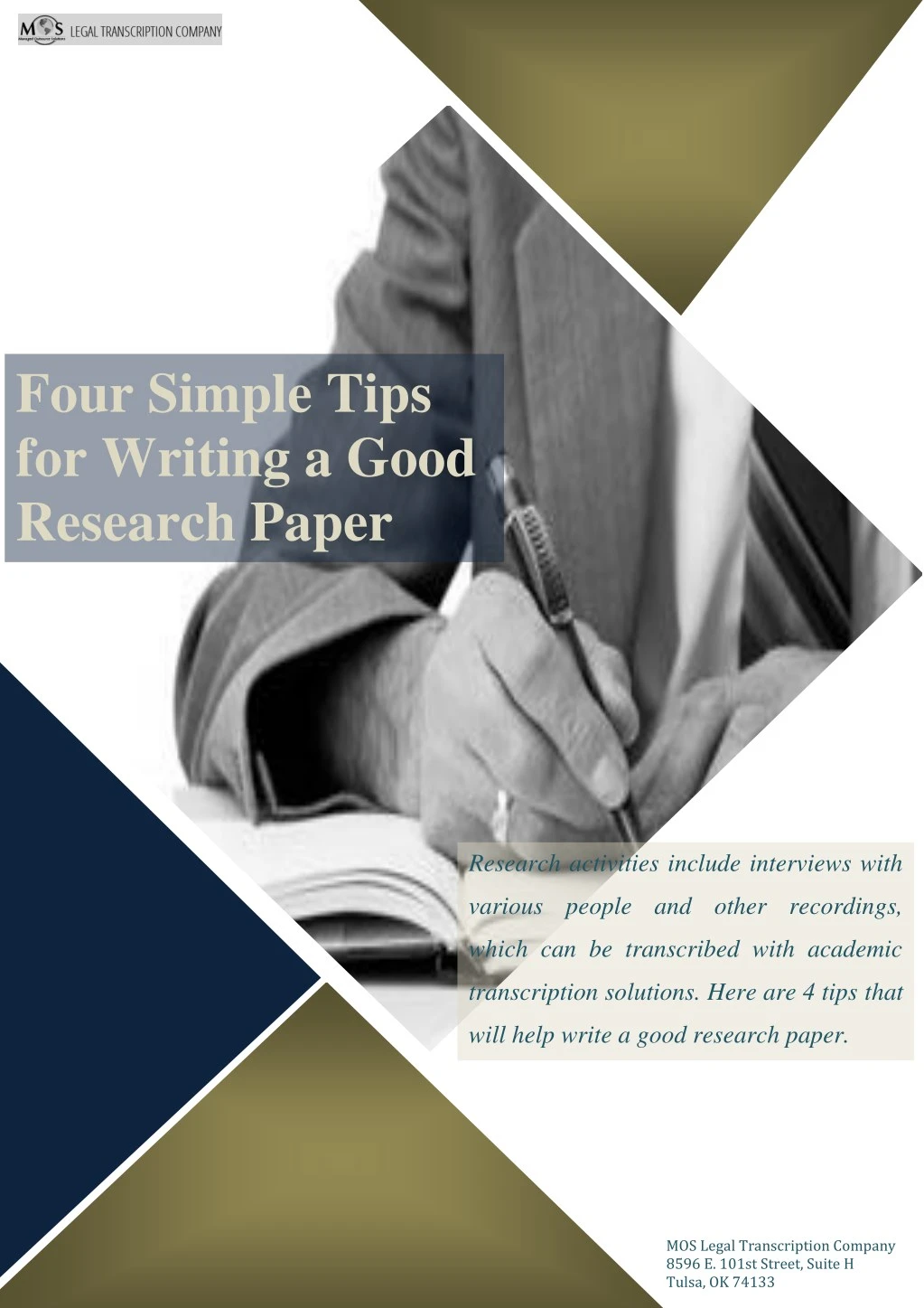 four simple tips for writing a good research paper