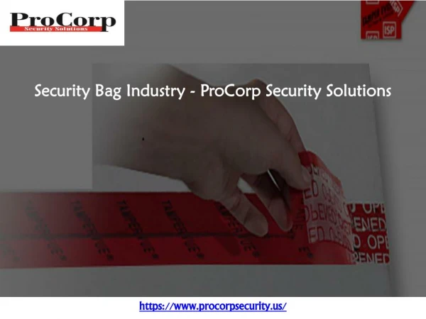 Security Bag Industry - ProCorp Security Solutions
