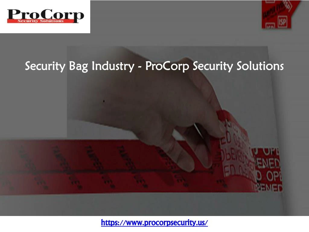 security bag industry procorp security solutions