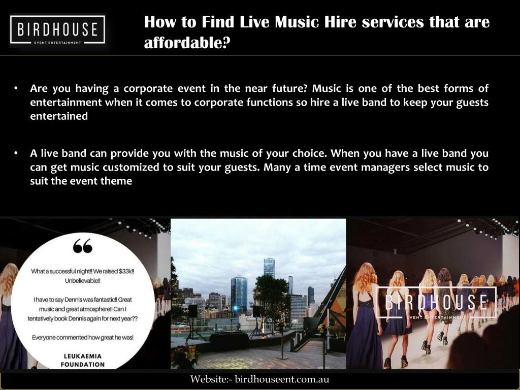 how to find live music hire services that