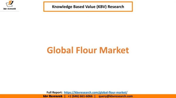 Global Flour Market Size and Share
