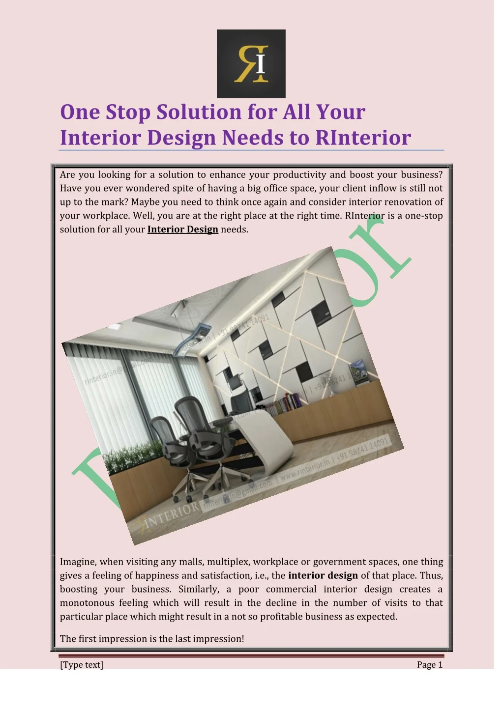 one stop solution for all your interior design