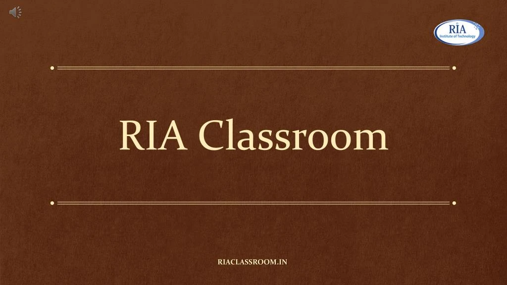 ria classroom