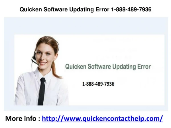 Quicken Bank of America Problem 1-888-489-7936