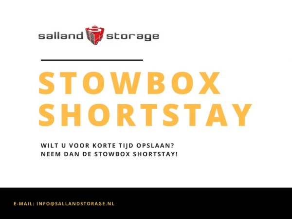 De StowBox Shortstay | Deventer | Salland Storage