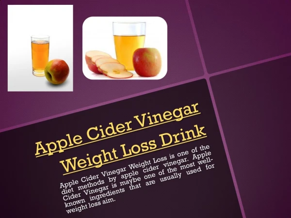Apple Cider Vinegar Weight Loss Drink
