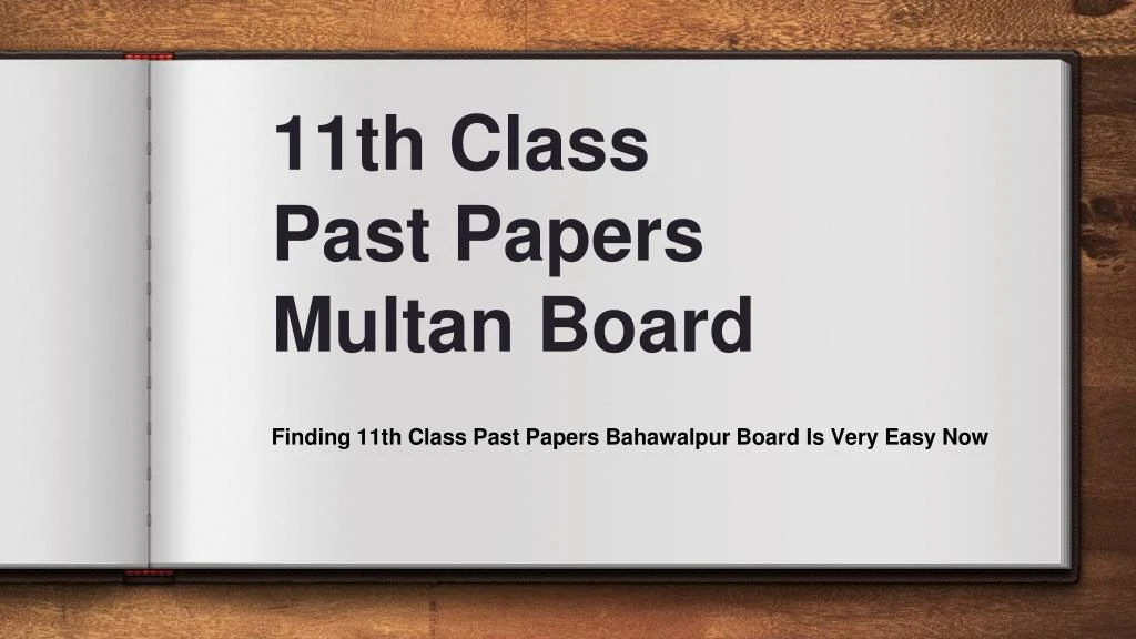 11th class past papers multan board