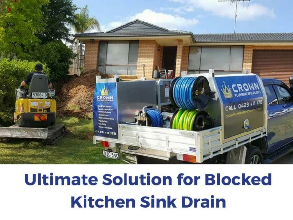 Blocked Drains Solutions by Crown Plumbing Specialists