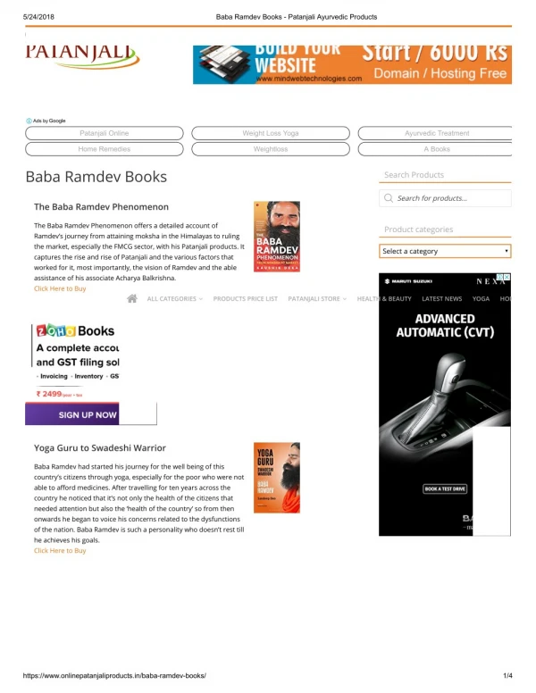 Baba Ramdev Yoga Books