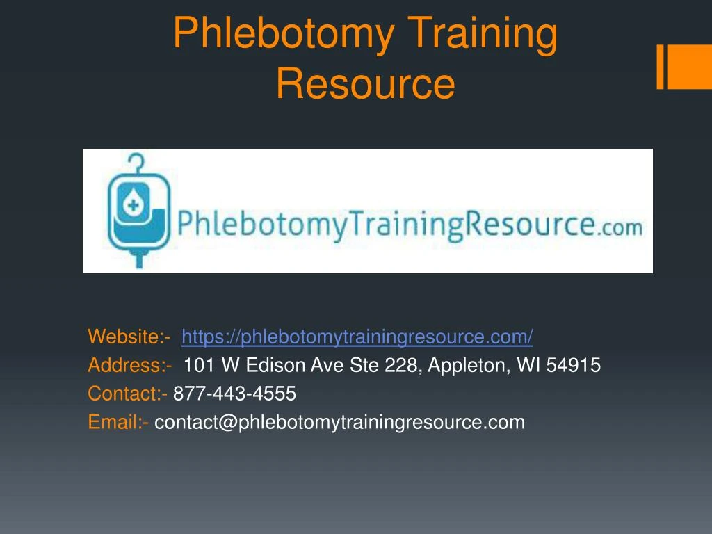 phlebotomy training resource