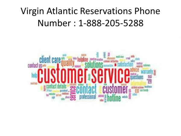 Virgin Atlantic Reservations Phone Number