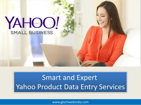 Yahoo Product Data Entry Services